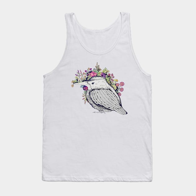 Illustrated bird Tank Top by narekgyulumyan